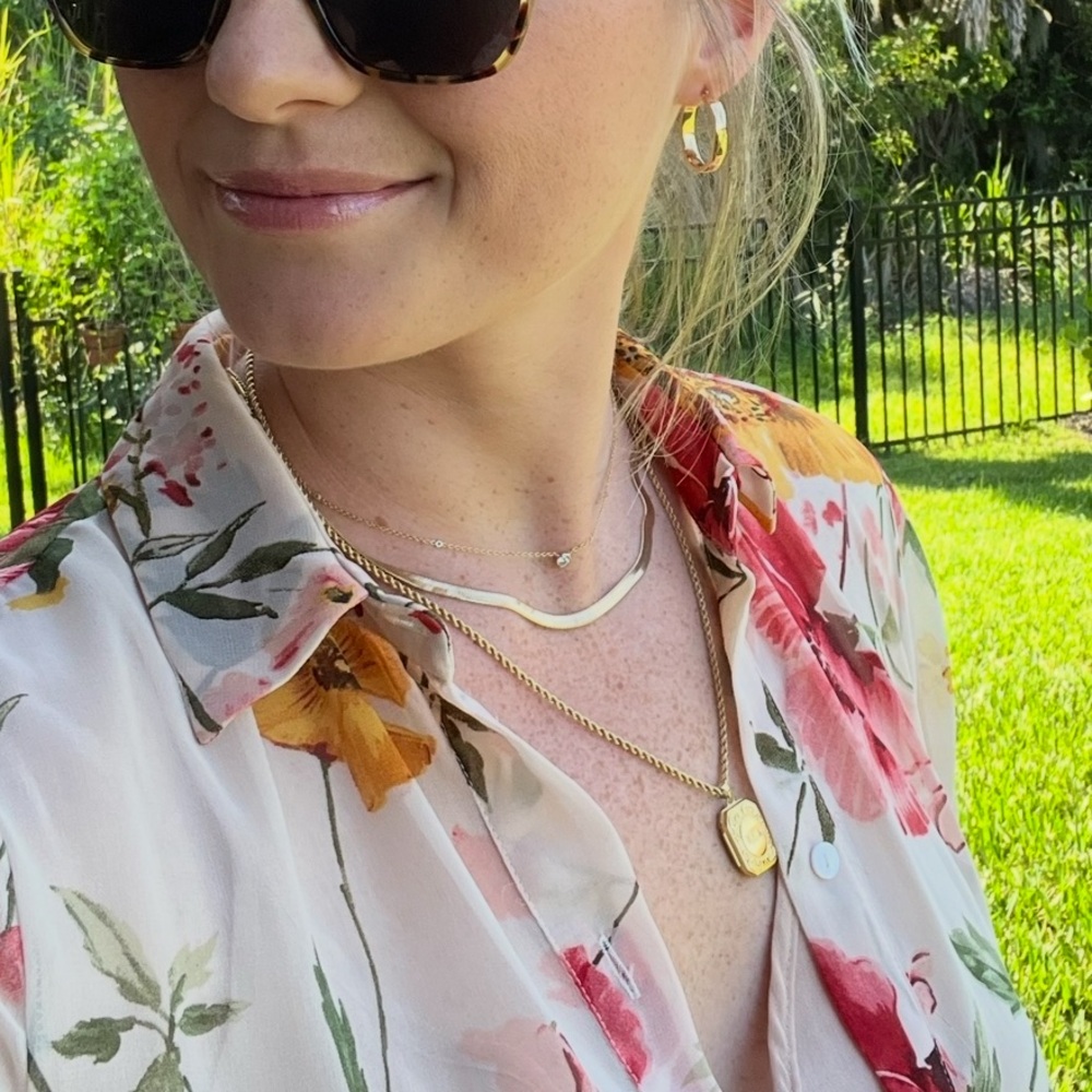 Dainty Diamond & 14K Gold Necklace